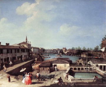 Canaletto Painting - Dolo En El Brenta Venecia Venecia Canaletto